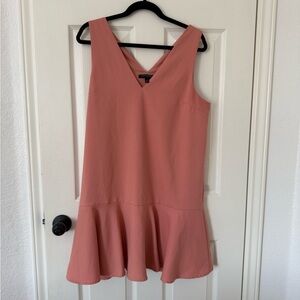 Banana Republic Coral Drop Hem Dress